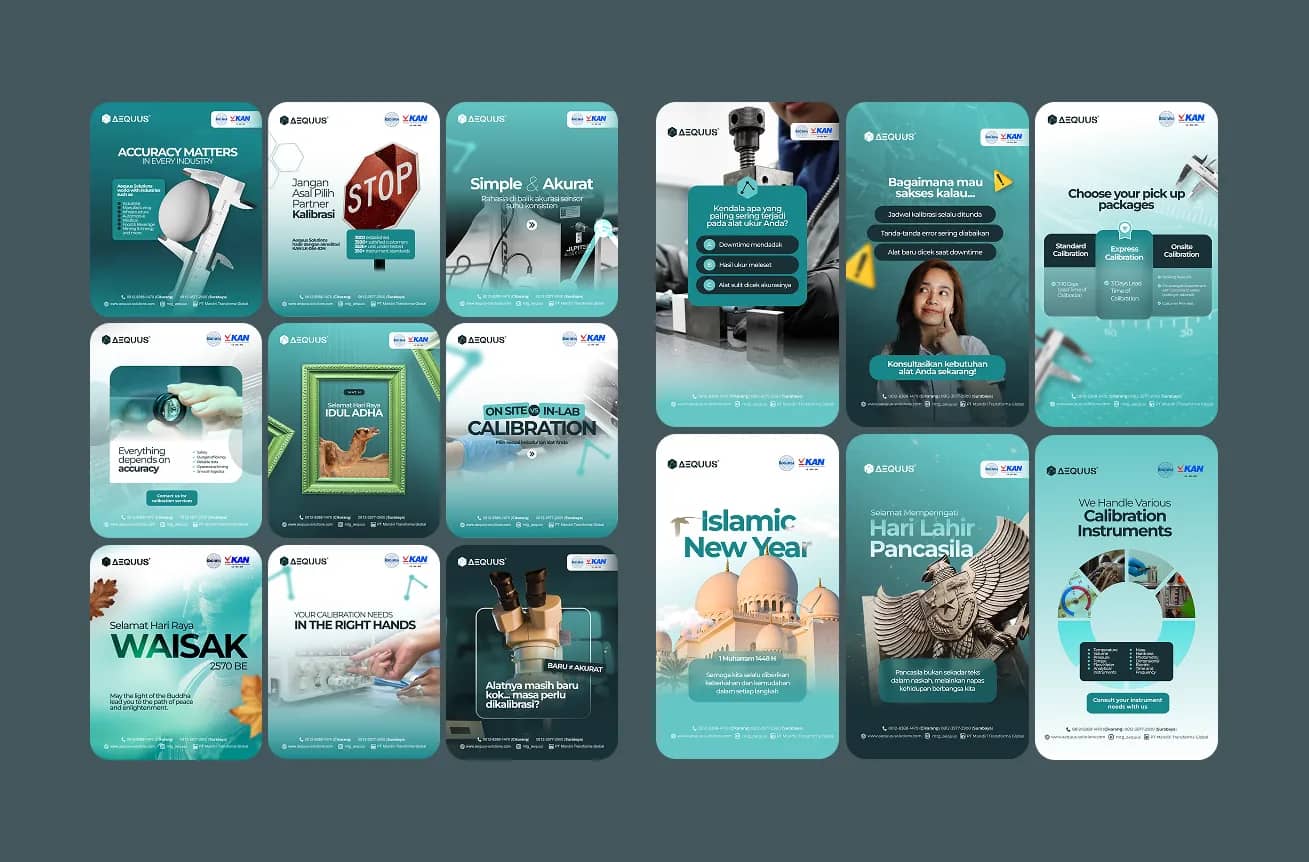 Jasa Desain Konten Sosial Media Instagram Kreatif & Berkarakter (Free Konsultasi) pratinjau 4