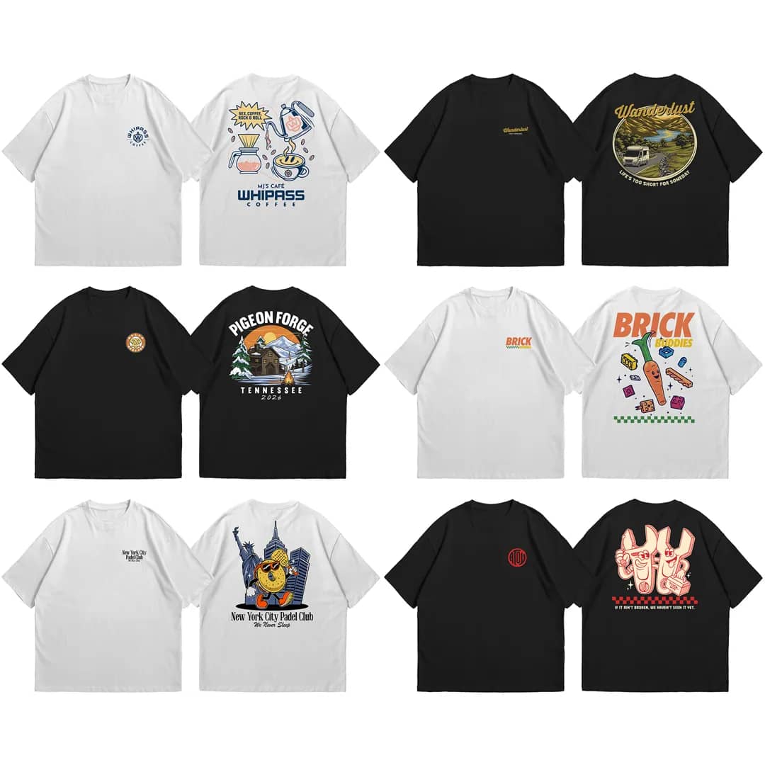 Desain Kaos vintage retro clothing brand preview 1