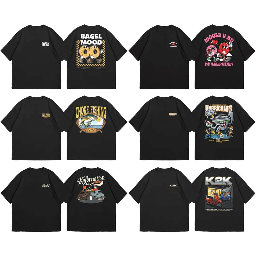 Desain Kaos vintage retro clothing brand preview 2