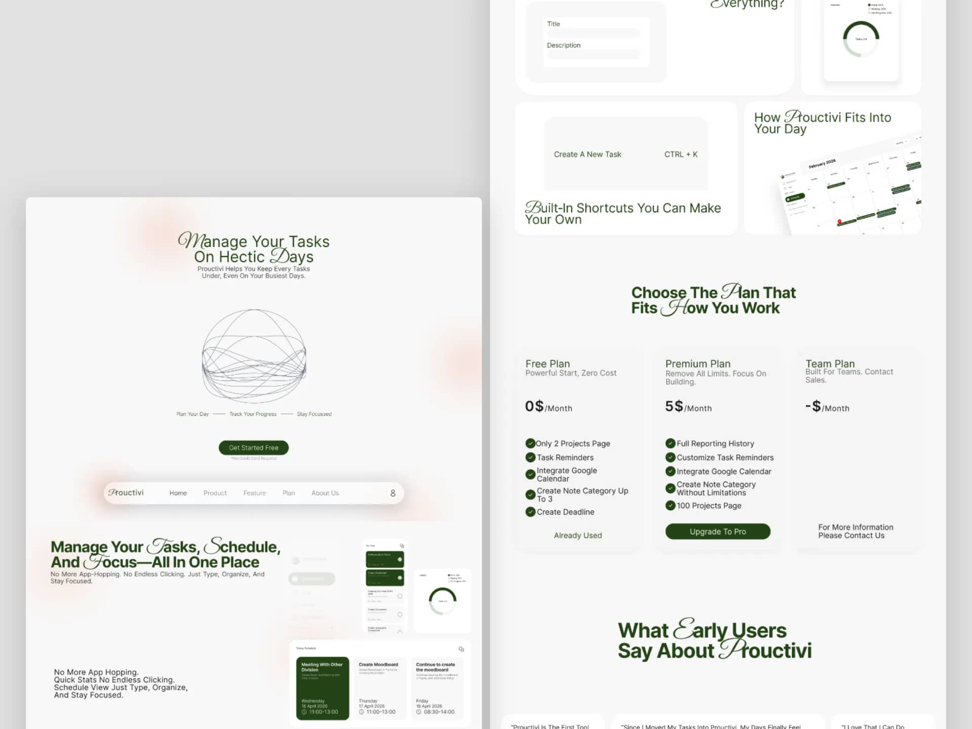 Landing Page UIUX Design preview 1