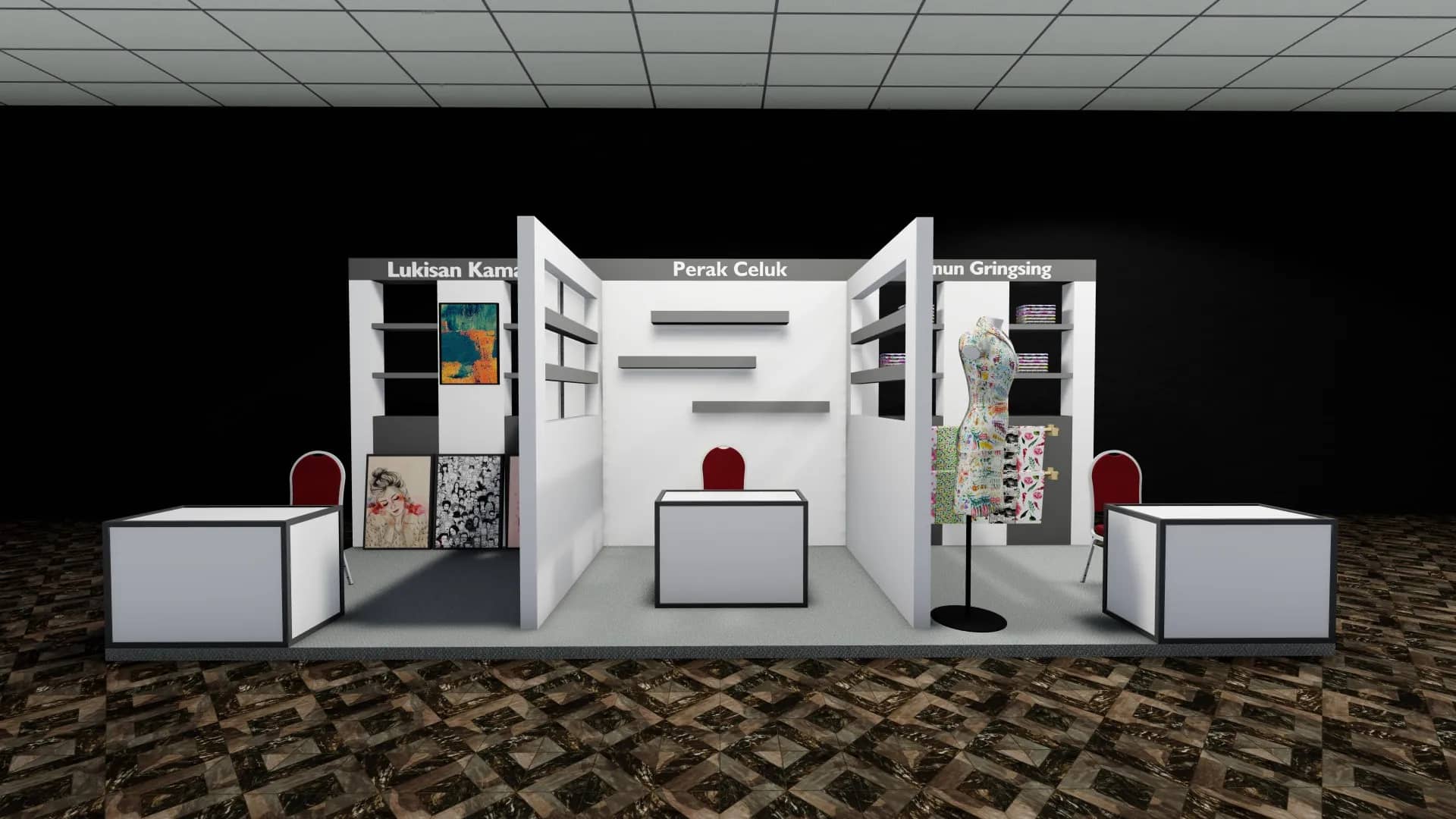 Jasa Desain 3D Booth pratinjau 2