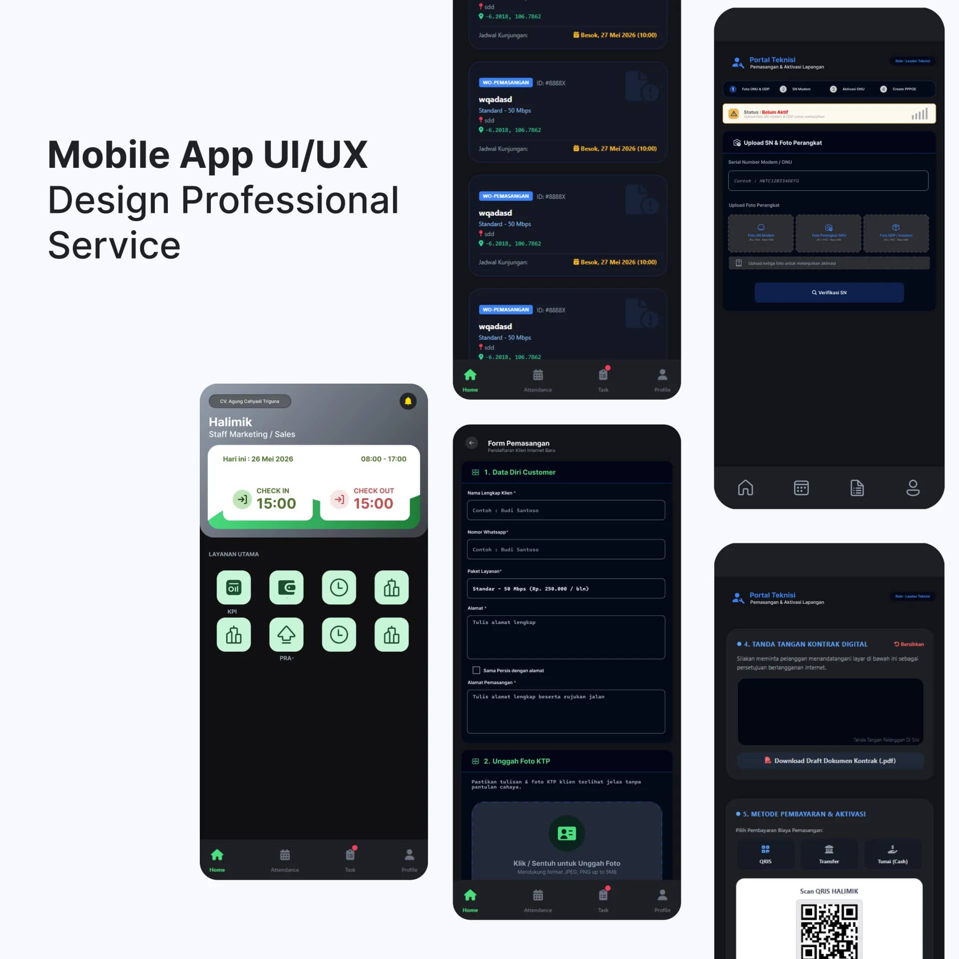 Mobile App UI/UX Design & Prototype Figma preview 2