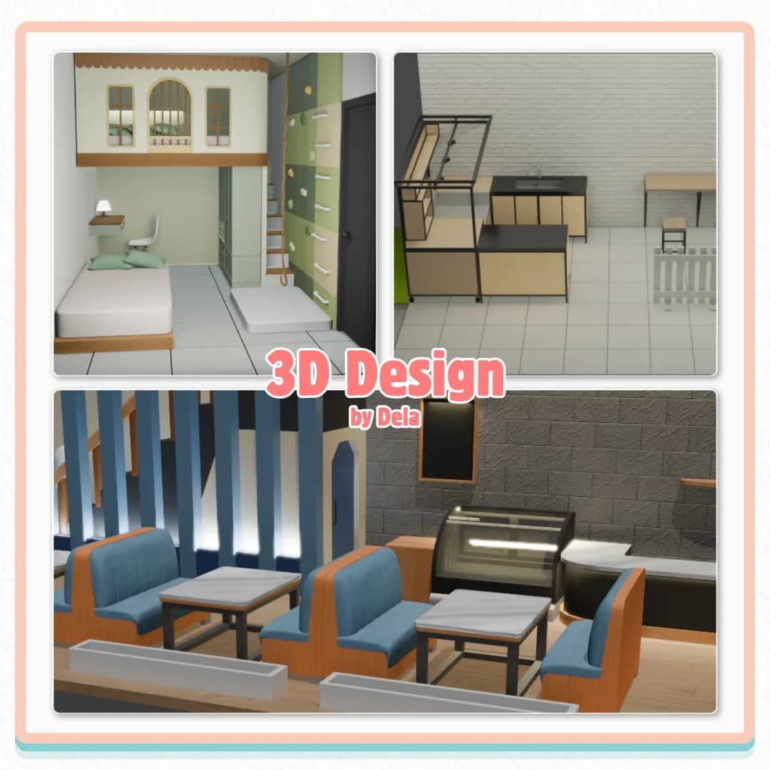 Jasa Desain 3D Modeling Environment/Produk/Interior/Objek pratinjau 3