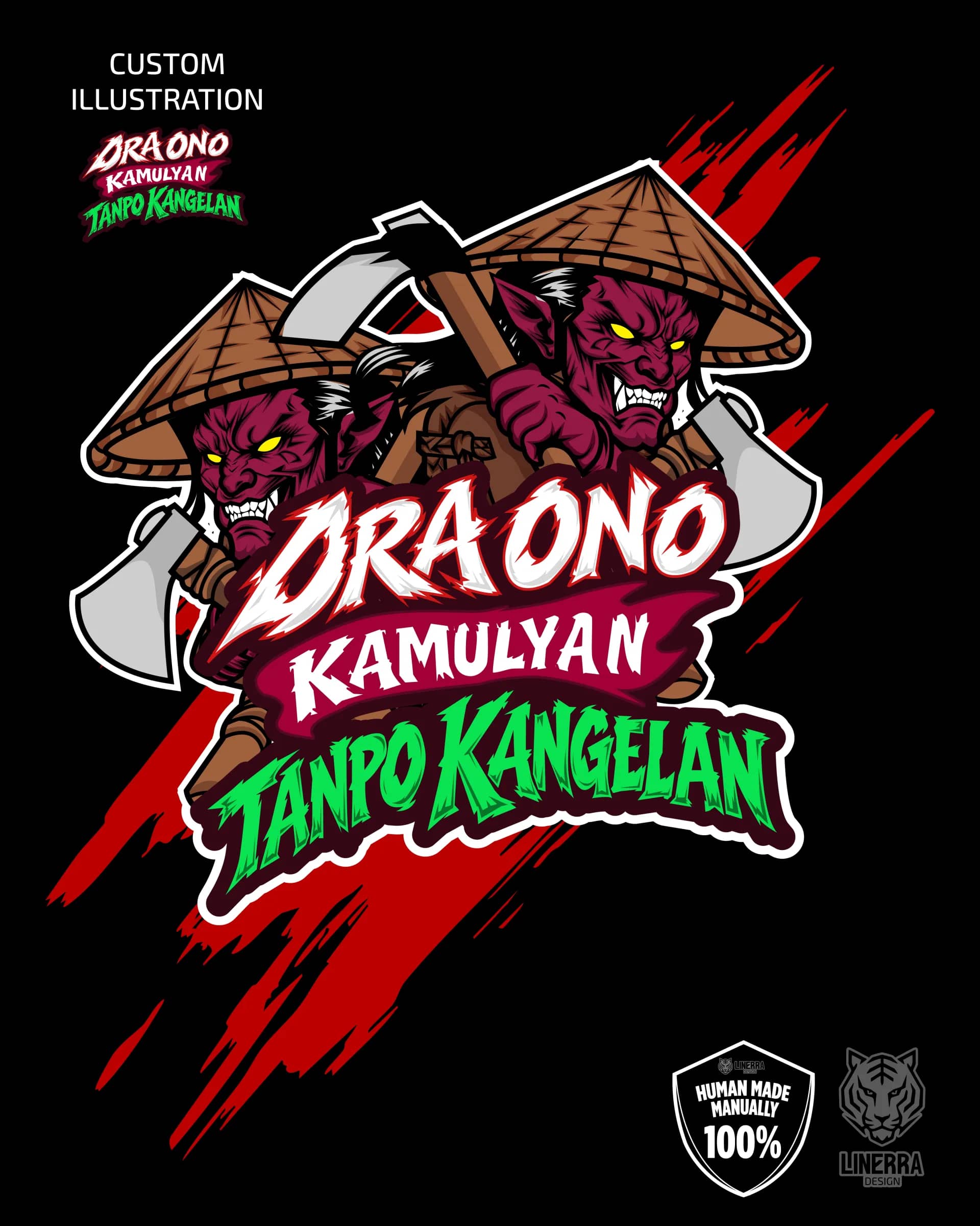 Desain Ilustrasi untuk Merchandise, Kaos Dll pratinjau 4
