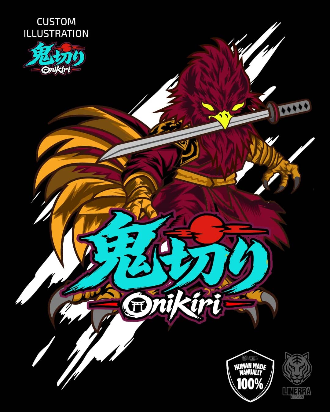 Desain Ilustrasi untuk Merchandise, Kaos Dll pratinjau 3