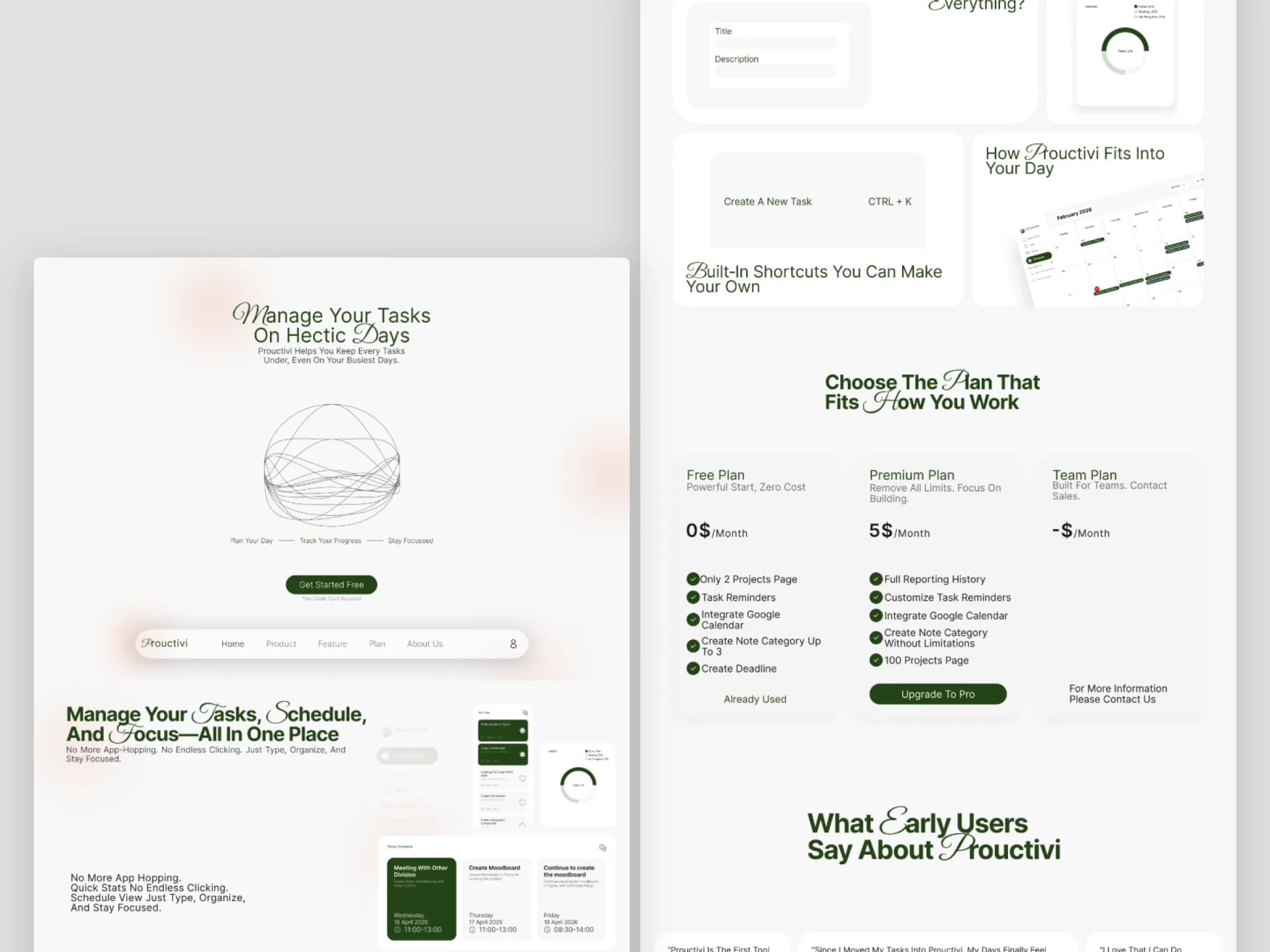 Landing Page UIUX Design