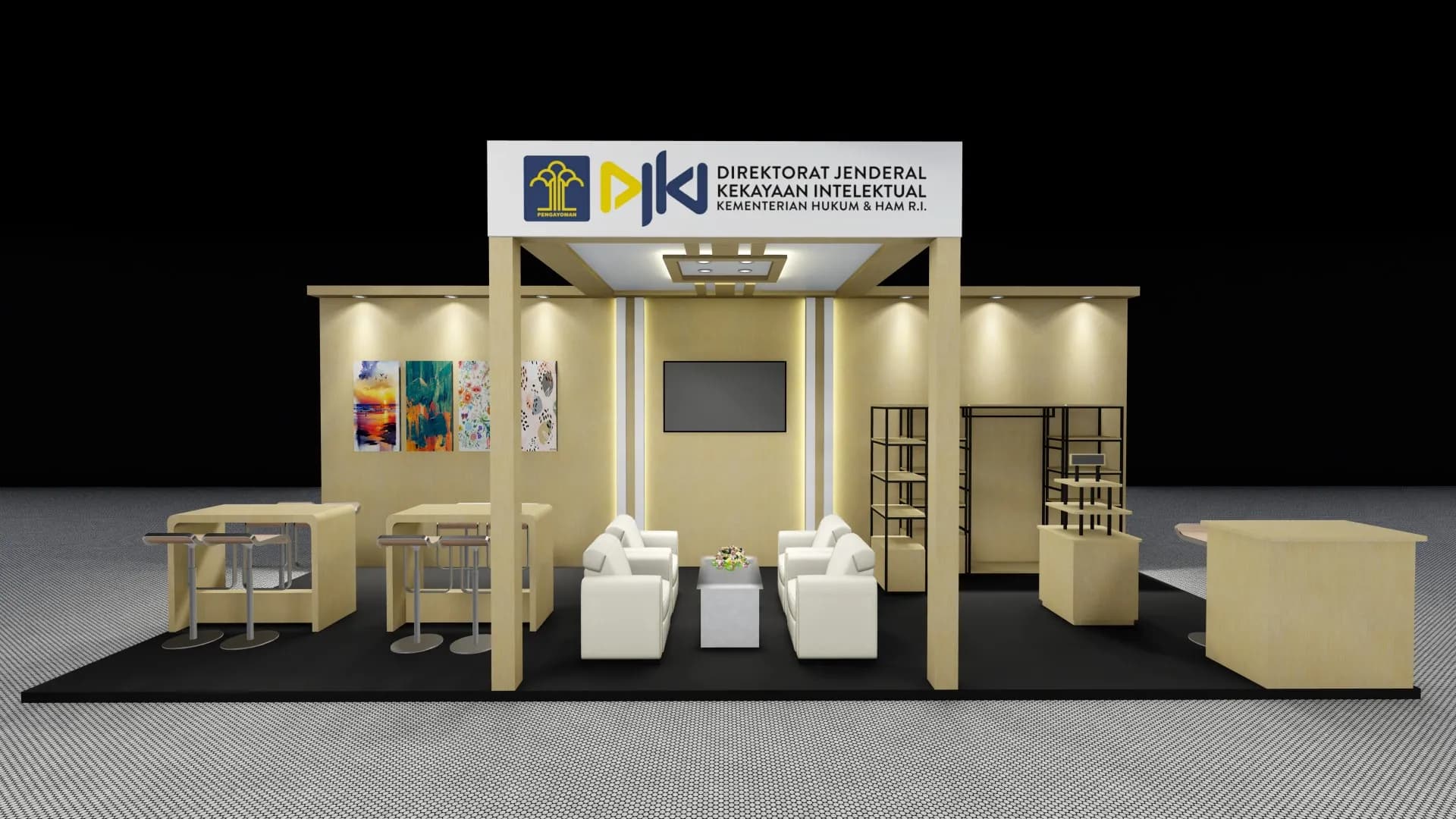 Jasa Desain 3D Booth