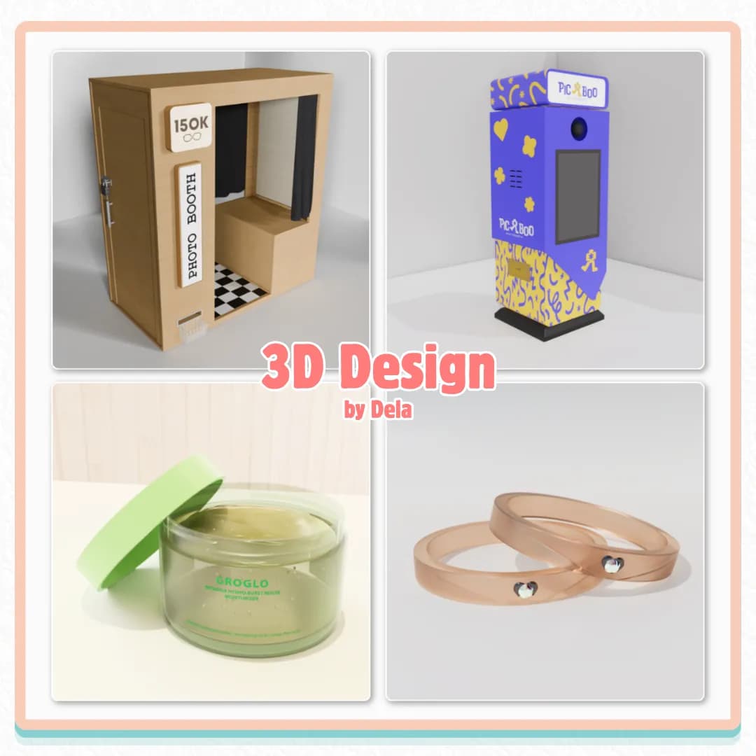 Jasa Desain 3D Modeling Environment/Produk/Interior/Objek